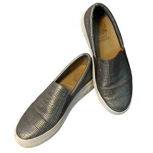 Vince Camuto Silver Metallic Slip On Loafer Party Holiday Women’s Size 9
